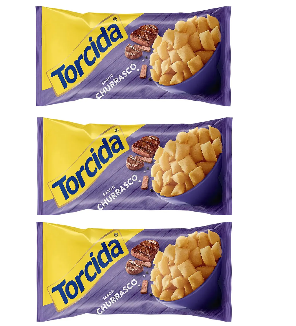 Salgadinho Torcida® Churrasco (3x60g)